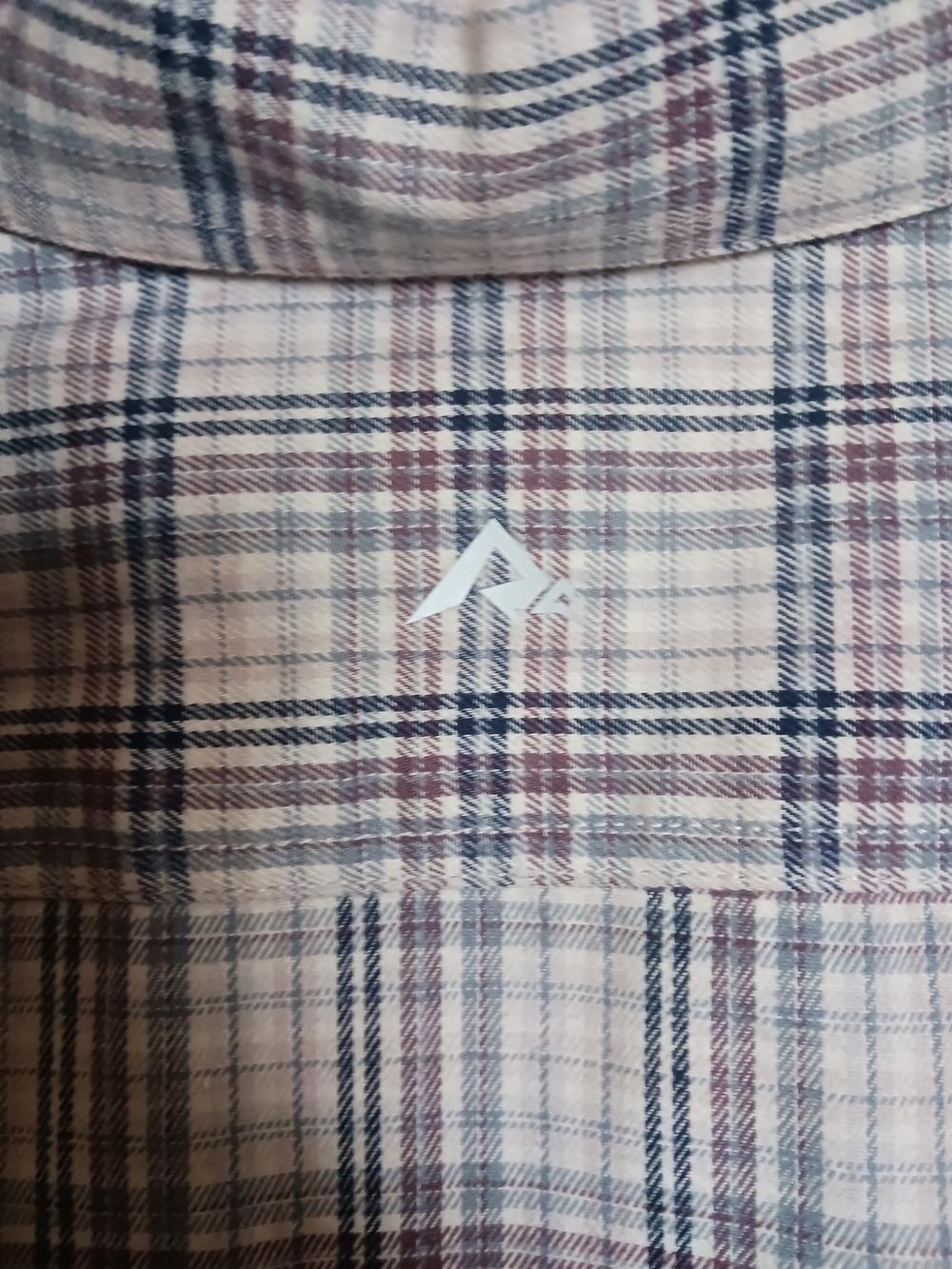Blue and White Plaid Button-Down Shirt - Picture 4 of 6